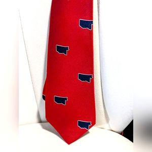 VINTAGE Red Montana Tie.